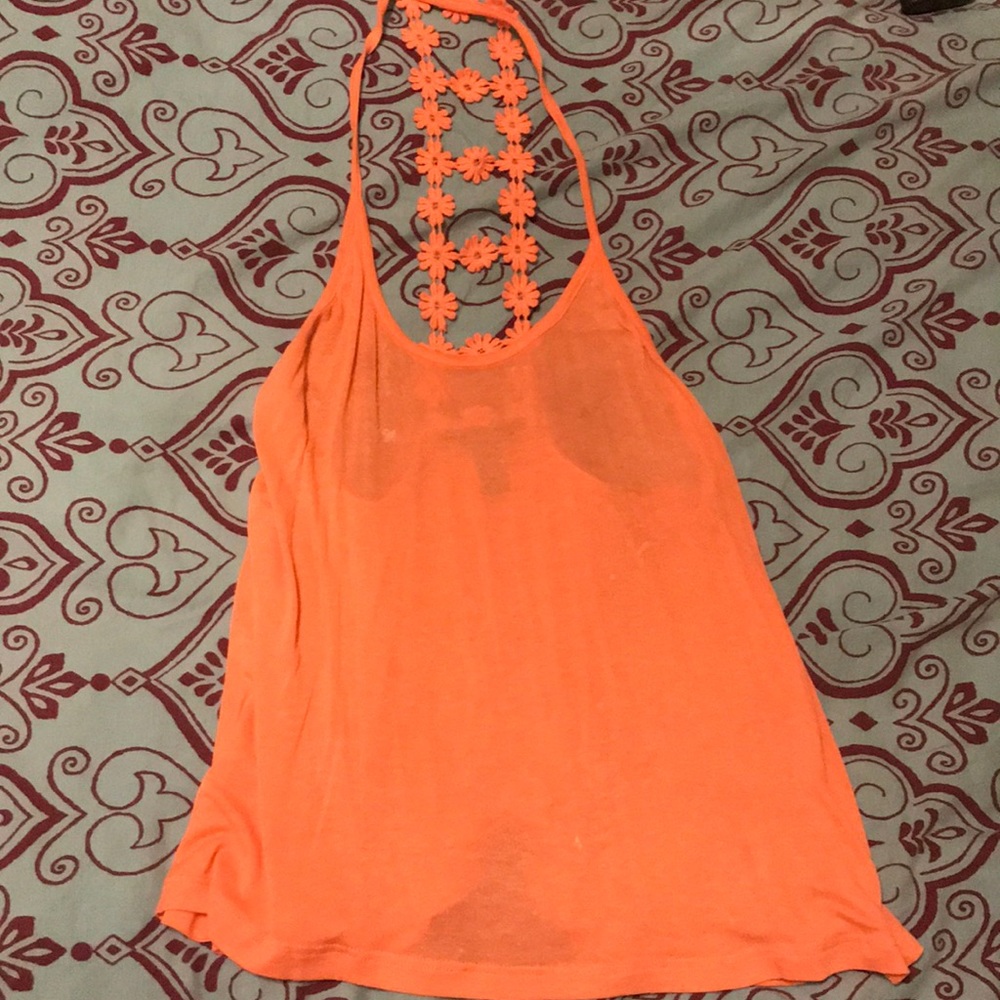 Flower back tank top
